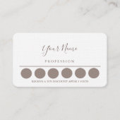 Carte de visite de loyauté (Devant)