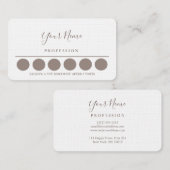 Carte de visite de loyauté (Devant / Derrière)