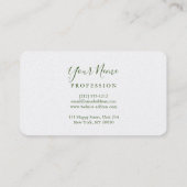 Carte de visite de loyauté (Dos)