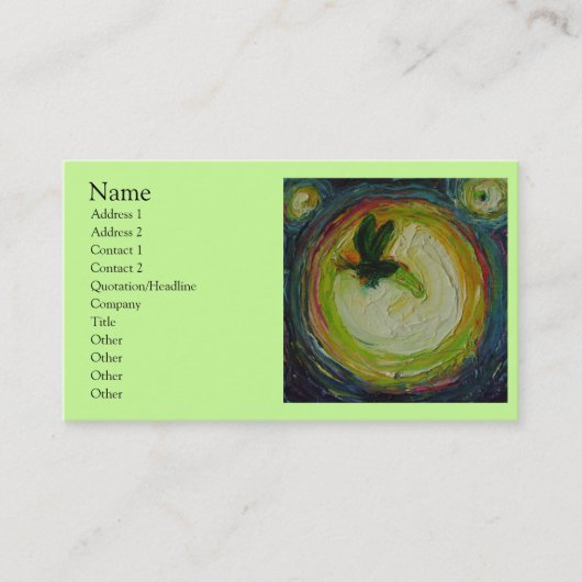 Carte de visite de luciole (Devant)