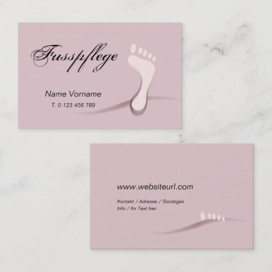 Carte De Visite de l'UE (Devant / Derrière)