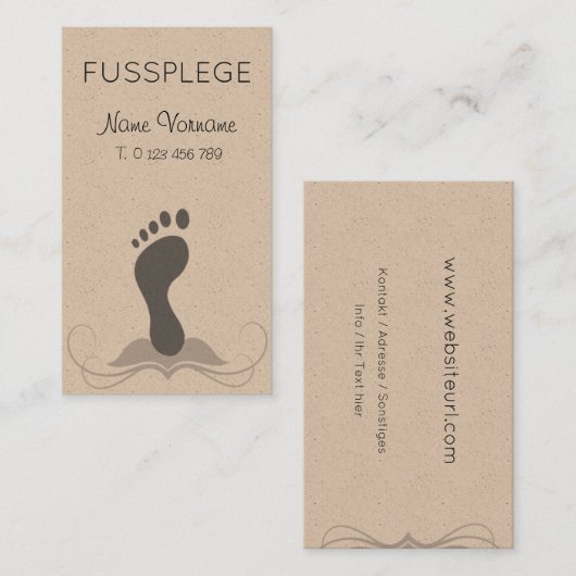 Carte De Visite de l'UE (Devant / Derrière)