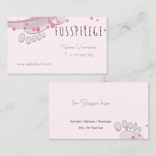 Carte De Visite de l'UE (Devant / Derrière)