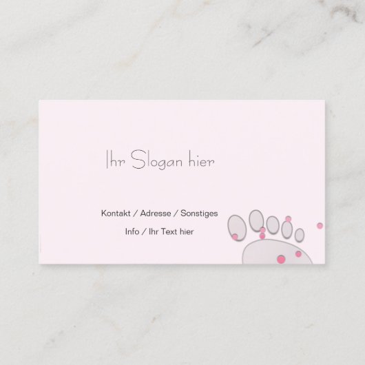 Carte De Visite de l'UE (Dos)