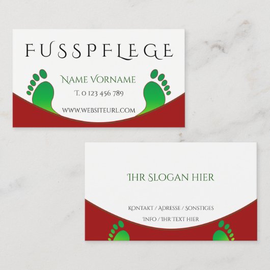 Carte De Visite de l'UE (Devant / Derrière)