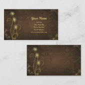 Carte de visite de lueur d'or (Devant / Derrière)