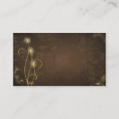 Carte de visite de lueur d'or (Dos)