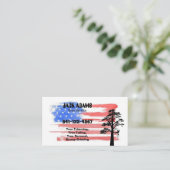 Carte de visite de Lumberjack Tree Service (Debout devant)