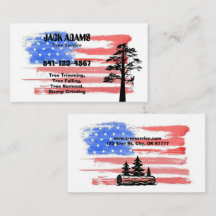 Carte de visite de Lumberjack Tree Service