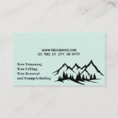 Carte de visite de Lumberjack Tree Service (Dos)