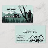 Carte de visite de Lumberjack Tree Service (Devant / Derrière)