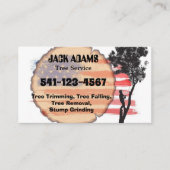 Carte de visite de Lumberjack Tree Service (Devant)