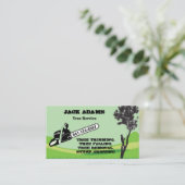 Carte de visite de Lumberjack Tree Service (Debout devant)