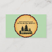 Carte de visite de Lumberjack Tree Service (Dos)