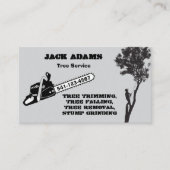 Carte de visite de Lumberjack Tree Service (Devant)