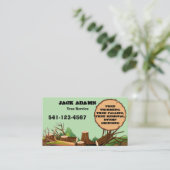 Carte de visite de Lumberjack Tree Service (Debout devant)