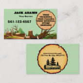 Carte de visite de Lumberjack Tree Service (Devant / Derrière)