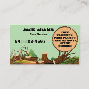 Carte de visite de Lumberjack Tree Service
