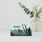 Carte de visite de Lumberjack Tree Service (Debout devant)
