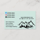Carte de visite de Lumberjack Tree Service (Dos)
