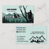 Carte de visite de Lumberjack Tree Service (Devant / Derrière)