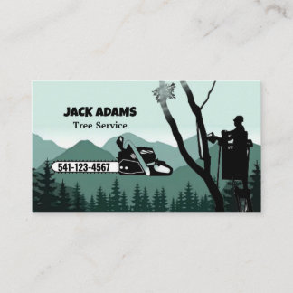 Carte de visite de Lumberjack Tree Service