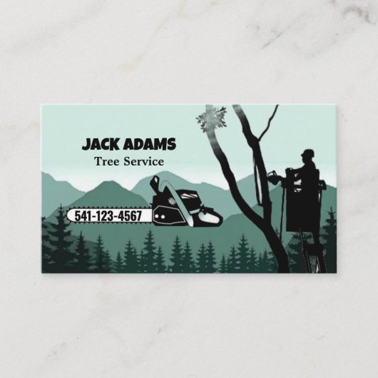 Carte de visite de Lumberjack Tree Service (Devant)