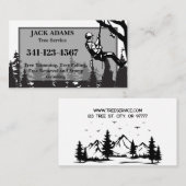 Carte de visite de Lumberjack Tree Service (Devant / Derrière)