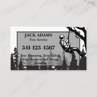 Carte de visite de Lumberjack Tree Service