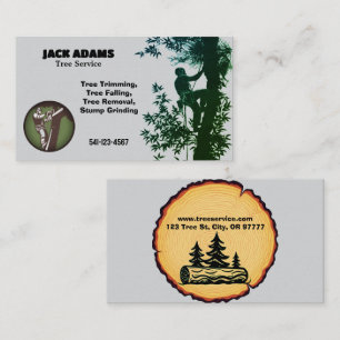 Carte de visite de Lumberjack Tree Service