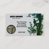 Carte de visite de Lumberjack Tree Service (Devant)