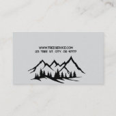 Carte de visite de Lumberjack Tree Service (Dos)
