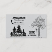 Carte de visite de Lumberjack Tree Service (Devant)