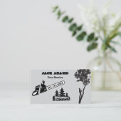Carte de visite de Lumberjack Tree Service (Debout devant)