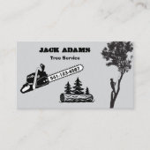 Carte de visite de Lumberjack Tree Service (Devant)