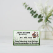 Carte de visite de Lumberjack Tree Service (Debout devant)