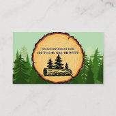 Carte de visite de Lumberjack Tree Service (Dos)