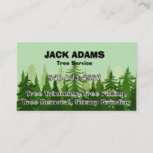 Carte de visite de Lumberjack Tree Service (Devant)