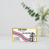 Carte de visite de Lumberjack Tree Service (Debout devant)