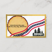 Carte de visite de Lumberjack Tree Service (Dos)