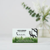 Carte de visite de Lumberjack Tree Service (Debout devant)