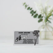 Carte de visite de Lumberjack Tree Service (Debout devant)