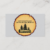 Carte de visite de Lumberjack Tree Service (Dos)