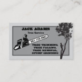 Carte de visite de Lumberjack Tree Service (Devant)