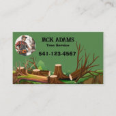 Carte de visite de Lumberjack Tree Service (Devant)