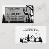 Carte de visite de Lumberjack Tree Service (Devant / Derrière)