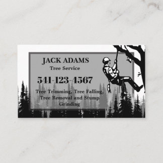 Carte de visite de Lumberjack Tree Service