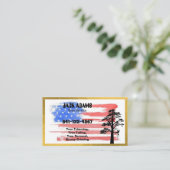 Carte de visite de Lumberjack Tree Service (Debout devant)