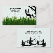 Carte de visite de Lumberjack Tree Service (Devant / Derrière)