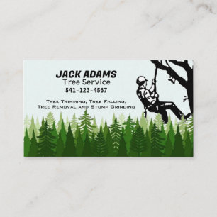 Carte de visite de Lumberjack Tree Service